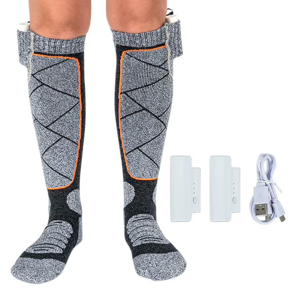 Stay Warm This Winter with Our Electric Heated Socks - 3 Adjustable Modes for Ultimate Comfort During Skiing and Hiking
