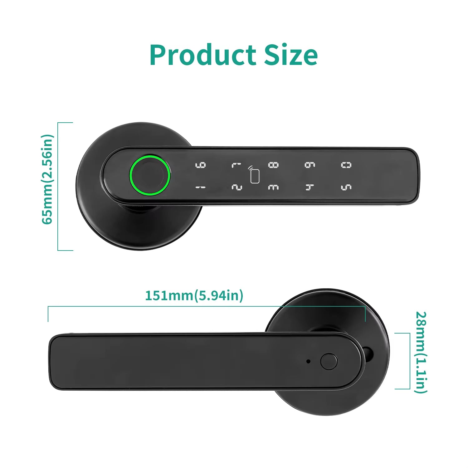 Tuya 5-in-1 Smart Door Lock with Fingerprint & App Control