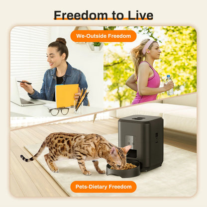 Transform Your Pet's Mealtime with the HEYBO Smart Pet Feeder - Automatic 2L Capacity for Cats & Small Dogs!