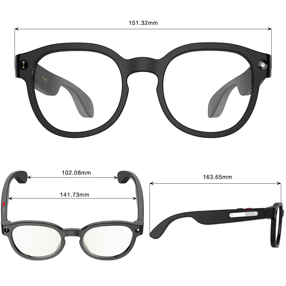 Revolutionary Sightflow Smart AI Camera Glasses with 8MP Photochromic UV-Protection Lenses, Real-Time Translation in 160+ Languages, Bluetooth Audio, and Hands-Free Capture - Perfect for Travel and Daily Adventures, Compatible with iOS & Android