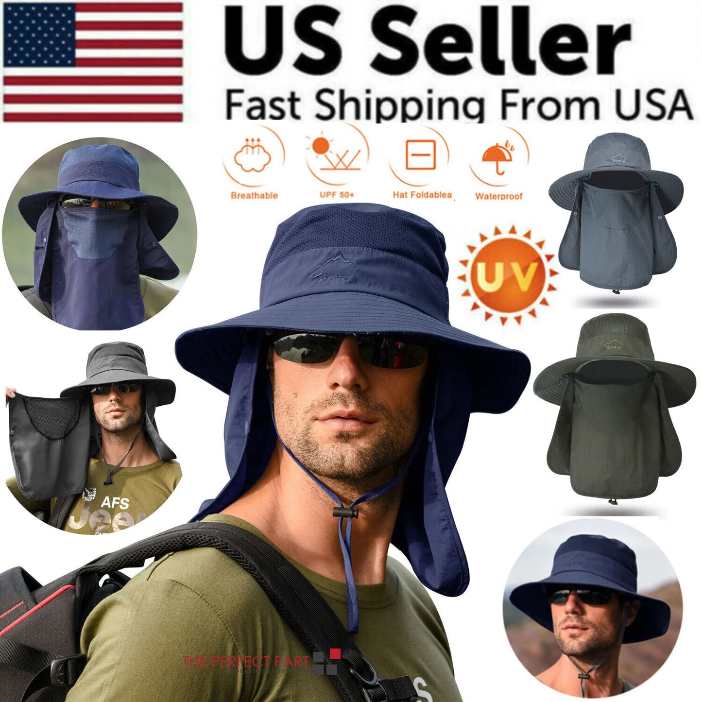 Discover Ultimate Comfort and Protection with Our Wide Brim UV Protection Bucket Hat - Perfect for Hiking, Camping, Fishing, and Safari Adventures!