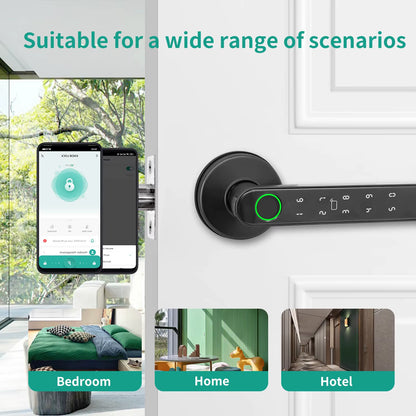 Tuya 5-in-1 Smart Door Lock with Fingerprint & App Control