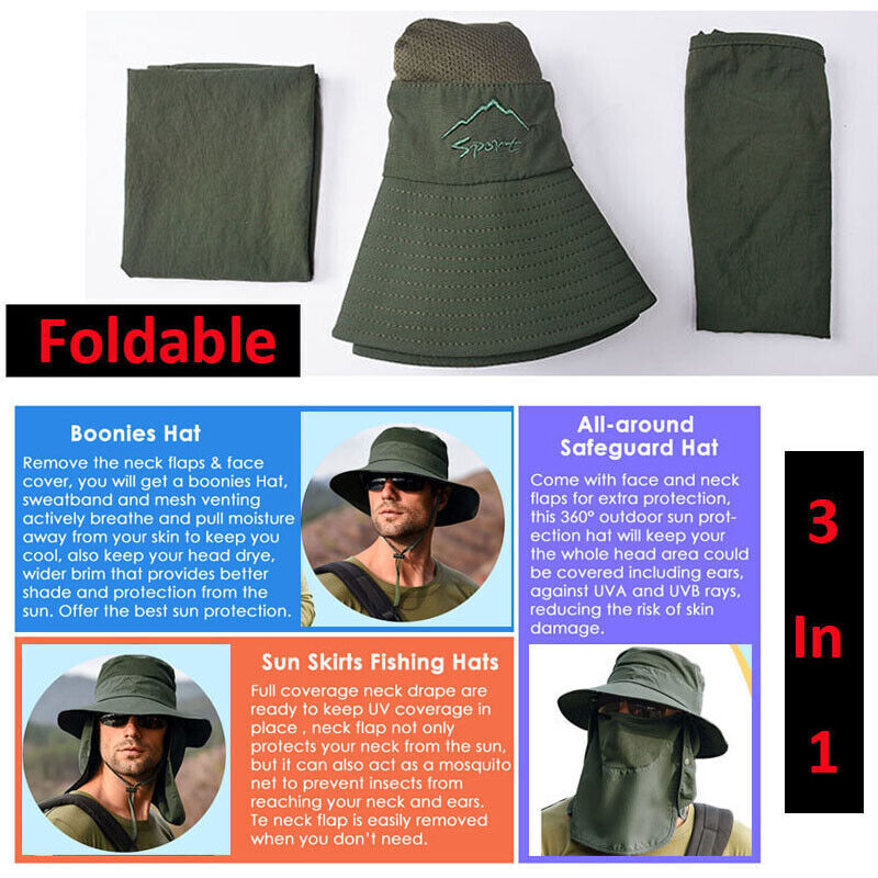 Discover Ultimate Comfort and Protection with Our Wide Brim UV Protection Bucket Hat - Perfect for Hiking, Camping, Fishing, and Safari Adventures!