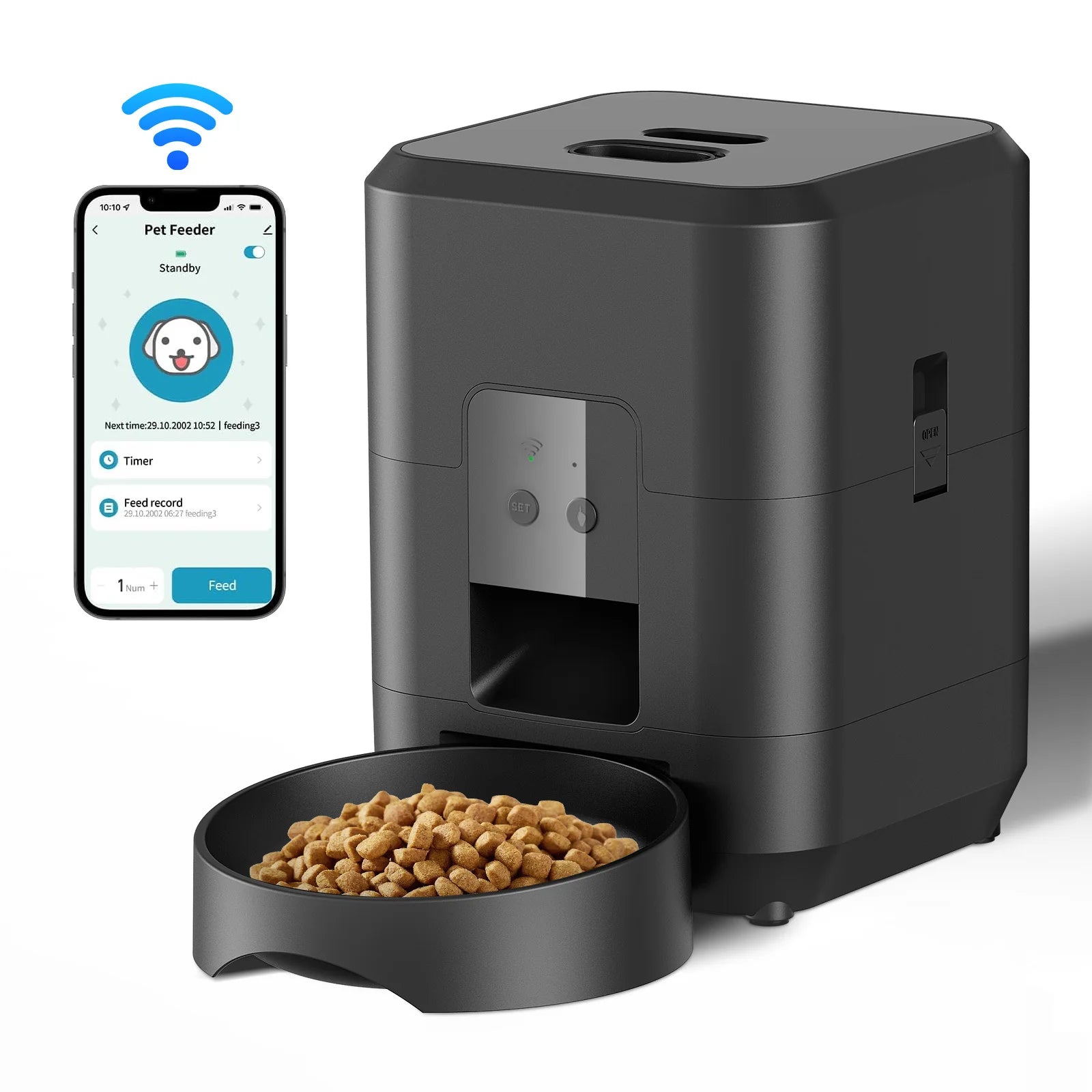Transform Your Pet's Mealtime with the HEYBO Smart Pet Feeder - Automatic 2L Capacity for Cats & Small Dogs!