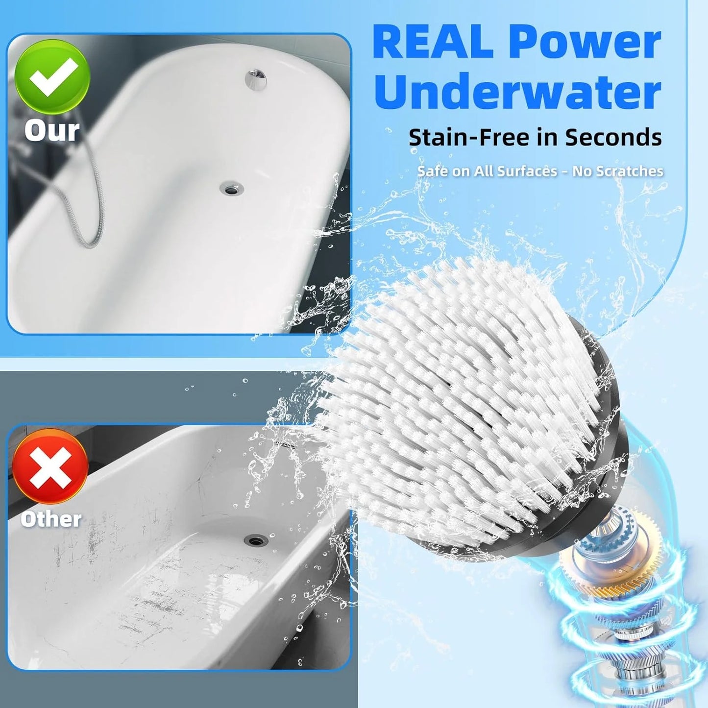 Revolutionize Your Cleaning Routine with the Cordless Electric Spin Scrubber - 9 Versatile Heads for Effortless Bathroom & Floor Care