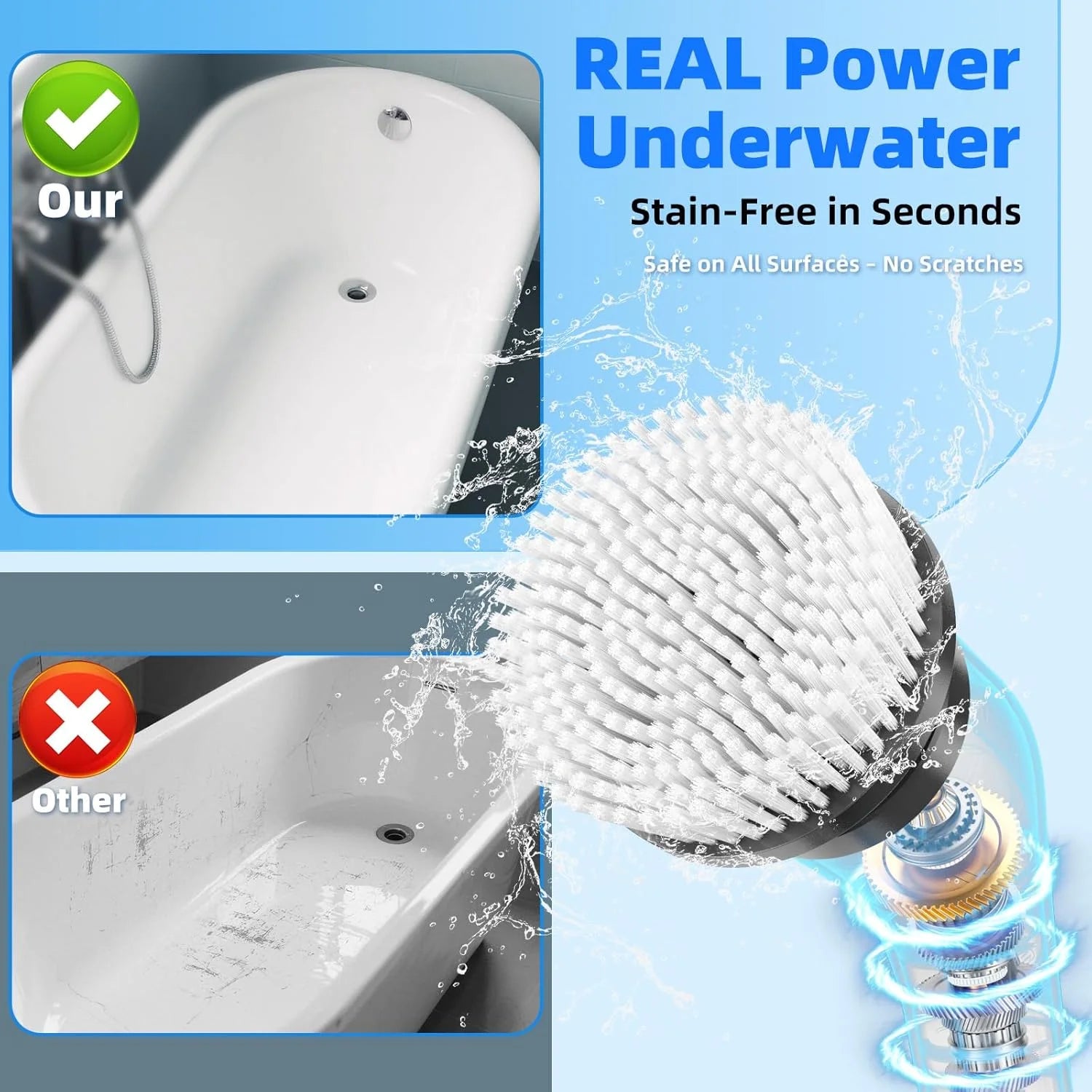 Revolutionize Your Cleaning Routine with the Cordless Electric Spin Scrubber - 9 Versatile Heads for Effortless Bathroom & Floor Care