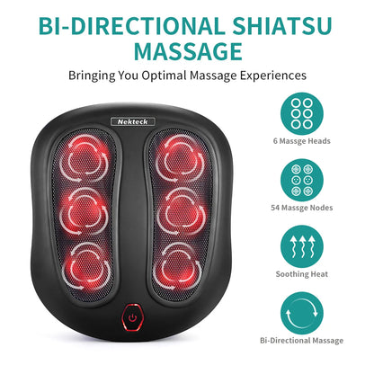 Experience Ultimate Relaxation with the Shiatsu Heated Electric Foot Massager - Perfect for Relieving Pain from Plantar Fasciitis
