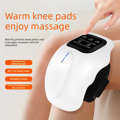 Revolutionary Smart Knee Massager: 3D Air Compression & Heat for Ultimate Pain Relief – USB Rechargeable & Wireless!