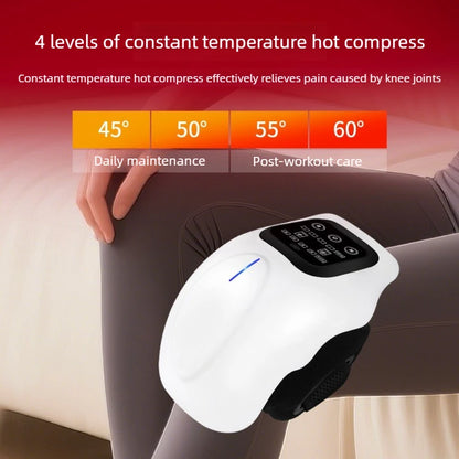 Revolutionary Smart Knee Massager: 3D Air Compression & Heat for Ultimate Pain Relief – USB Rechargeable & Wireless!