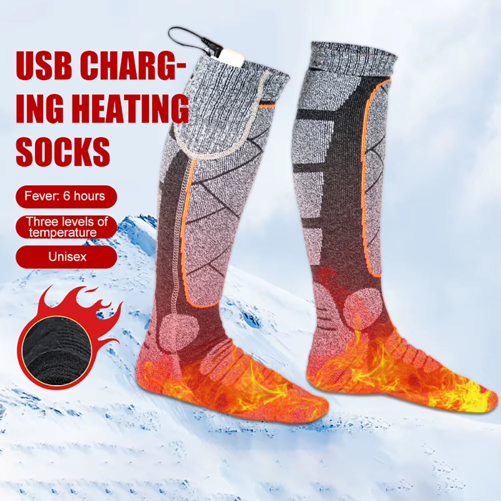 Stay Warm This Winter with Our Electric Heated Socks - 3 Adjustable Modes for Ultimate Comfort During Skiing and Hiking
