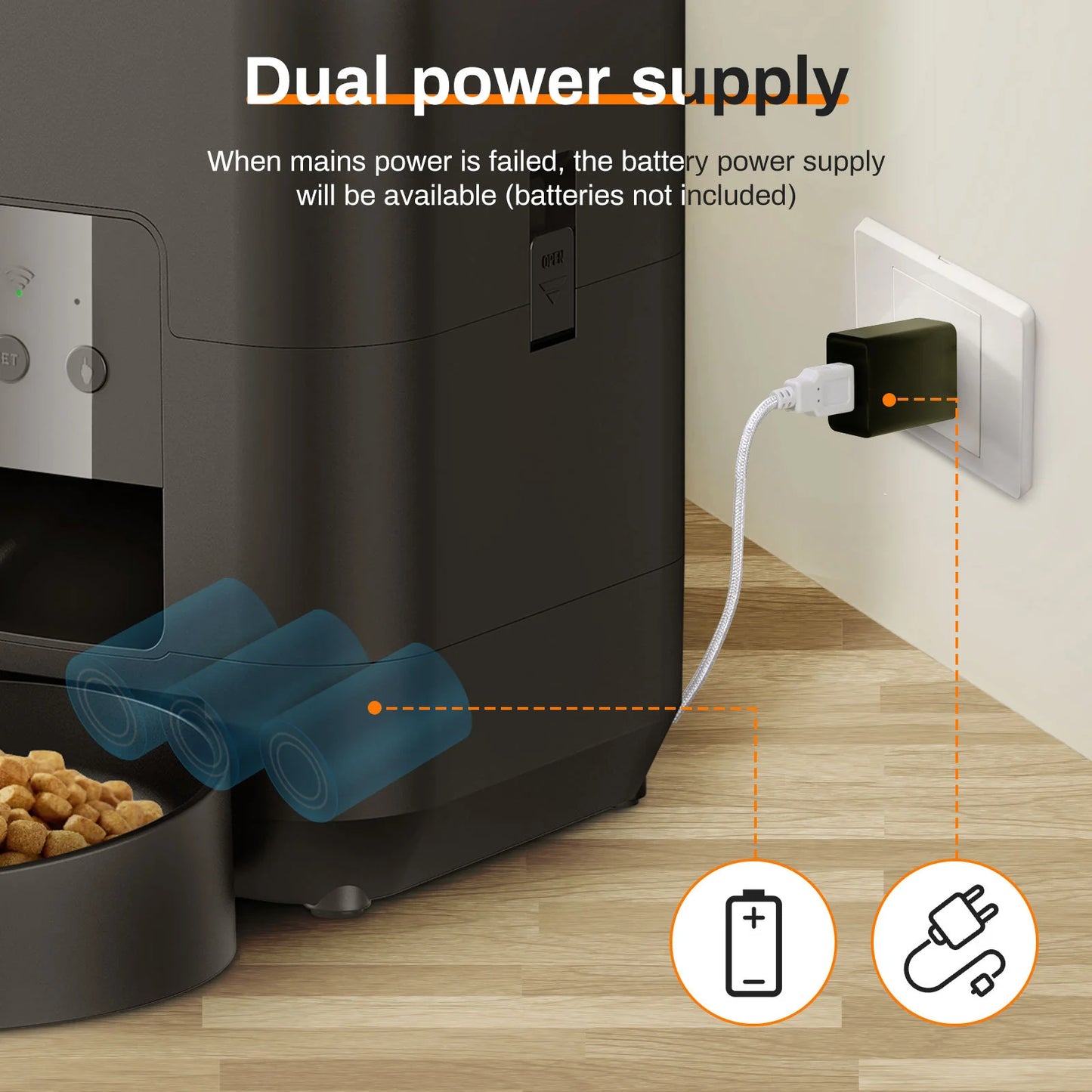 Transform Your Pet's Mealtime with the HEYBO Smart Pet Feeder - Automatic 2L Capacity for Cats & Small Dogs!