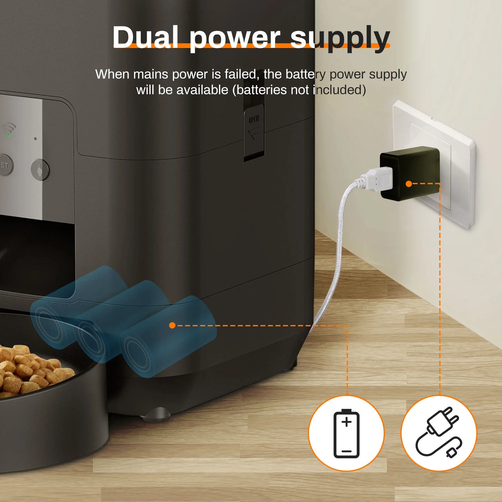 Transform Your Pet's Mealtime with the HEYBO Smart Pet Feeder - Automatic 2L Capacity for Cats & Small Dogs!