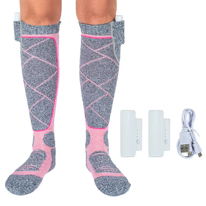Stay Warm This Winter with Our Electric Heated Socks - 3 Adjustable Modes for Ultimate Comfort During Skiing and Hiking